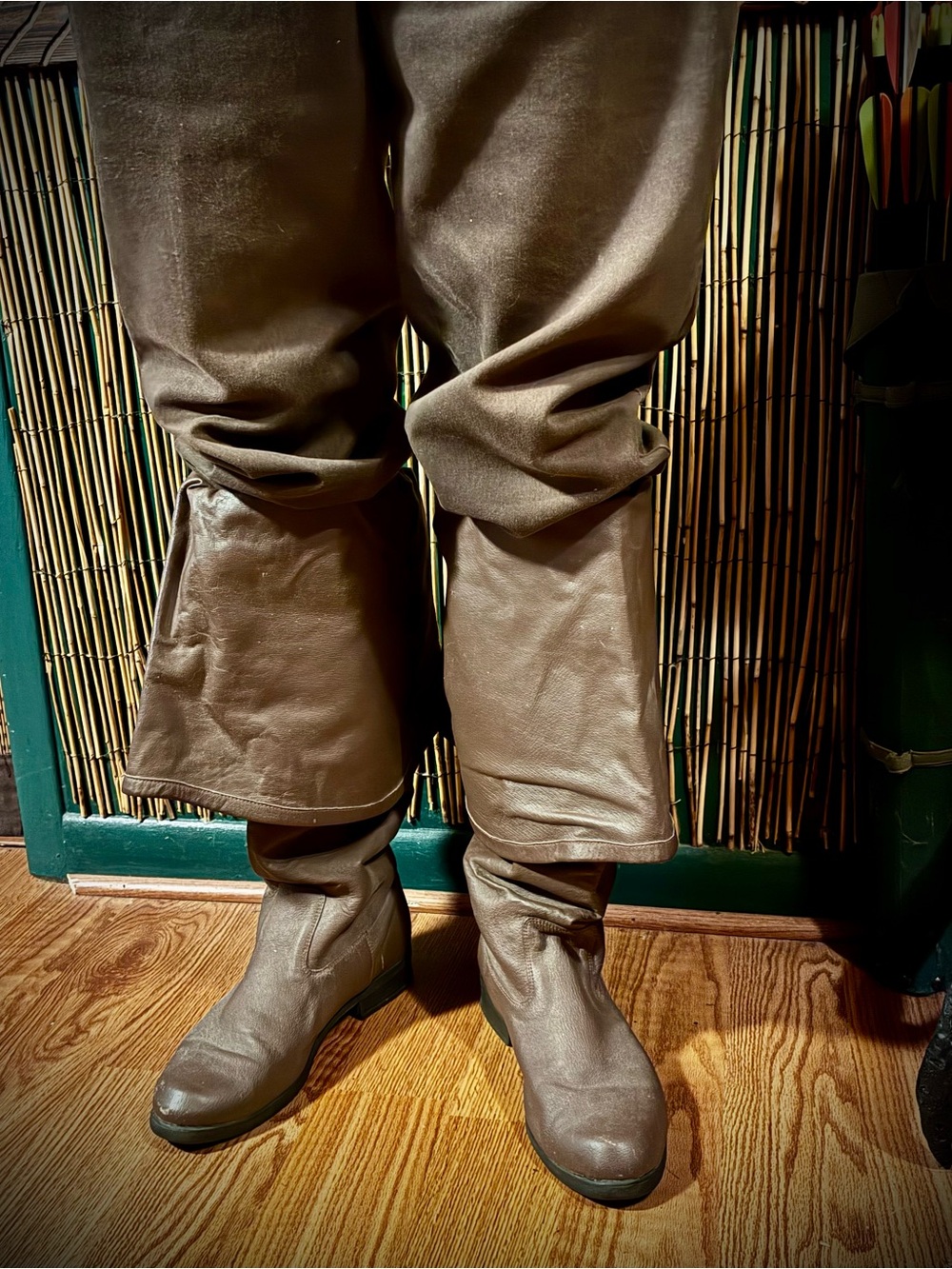 Brown Funtasma by Pleaser Maverick pirate boots 11